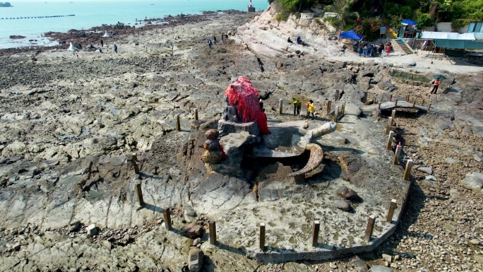 北海冠头岭海枯石烂滨海风光航拍