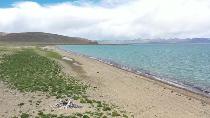 西藏纳木错湖航拍视频