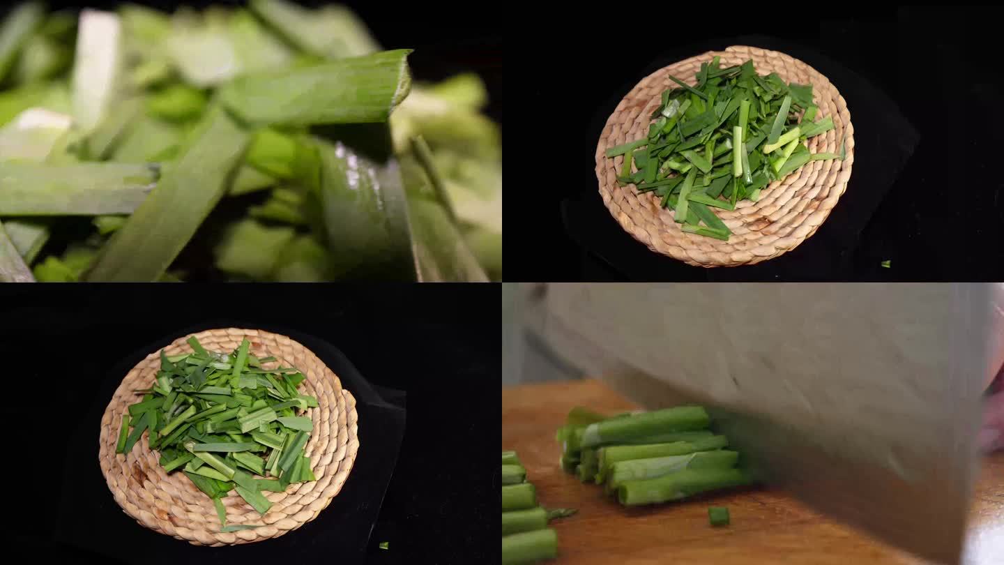 【镜头合集】鲜嫩韭菜蔬菜(1)