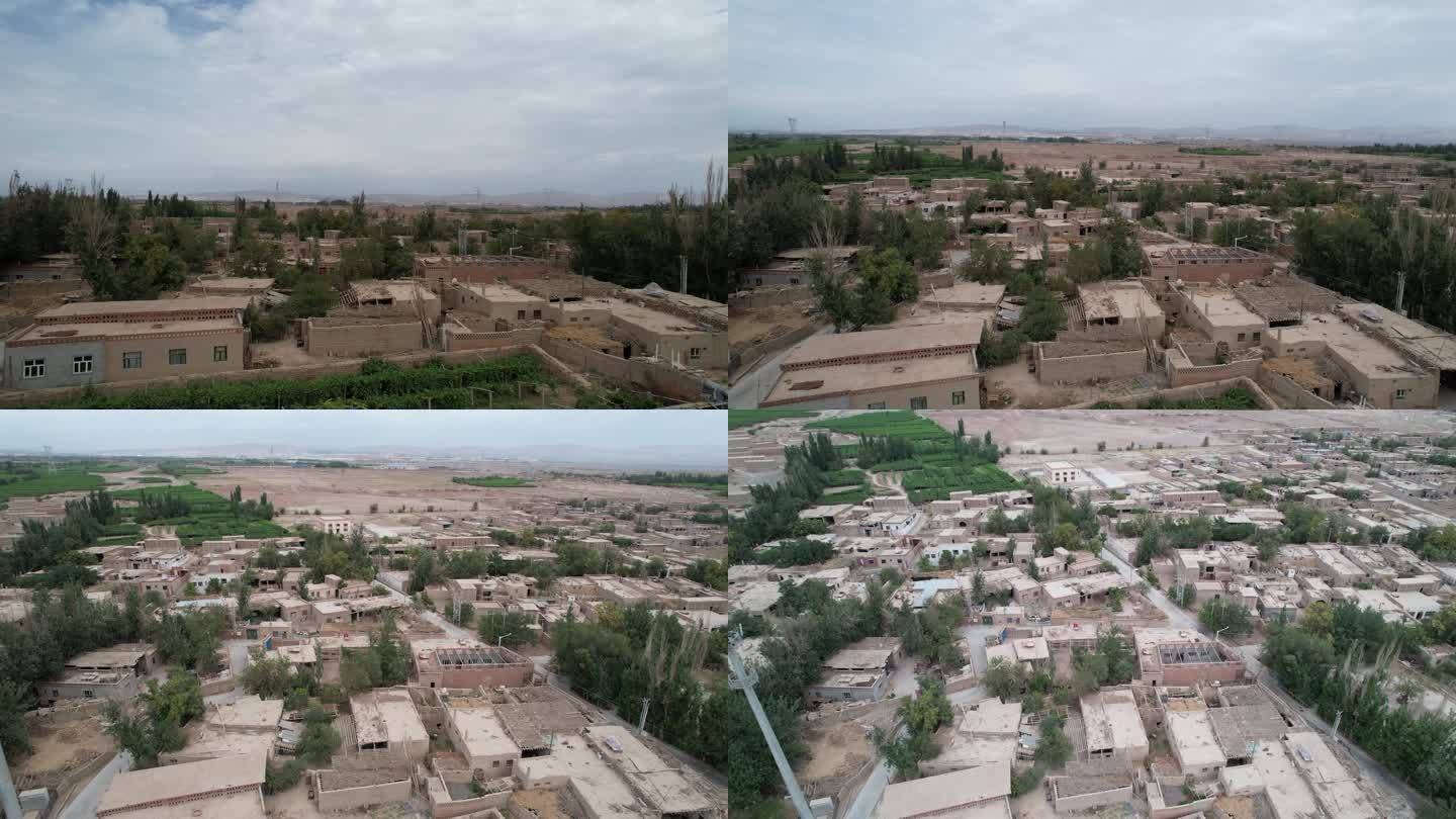 新疆高昌区 贫困 乡村 废墟 小镇