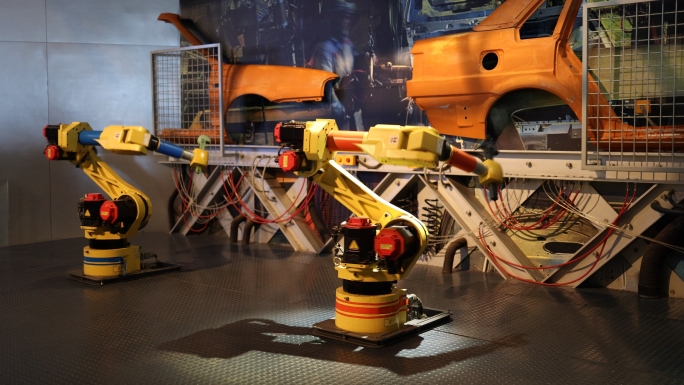 工业机械臂自动化演示科技馆展出