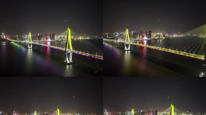 湛江海湾大桥夜景延时05