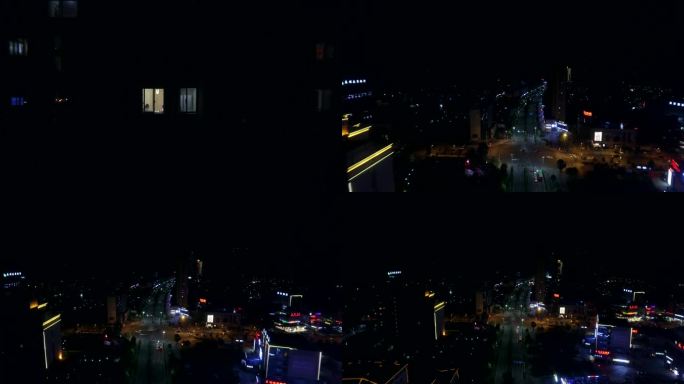 夜晚家人在一起吃饭