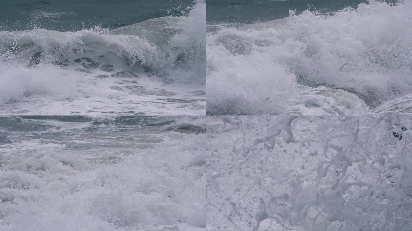 海浪奔腾-慢镜头