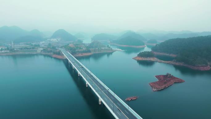 「浙江」千岛湖大桥 湖景 大桥 千岛湖