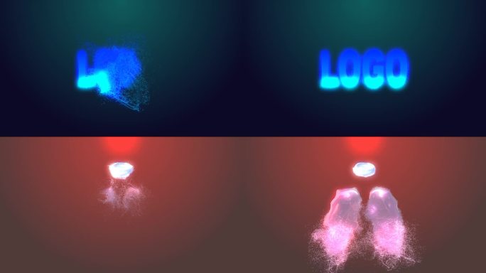 星光粒子可替换文字或者LOGO