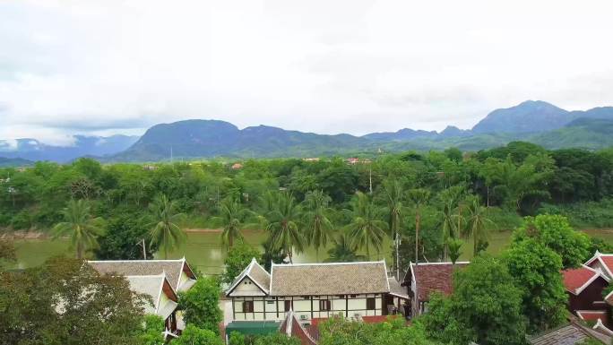 老挝琅布拉邦航拍
