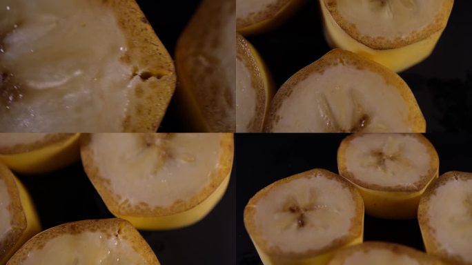 【镜头合集】微距香蕉果肉果核