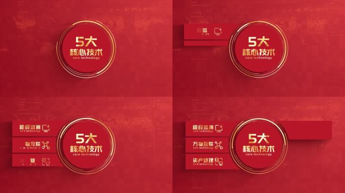 【5】红色党政信息模块分组展示