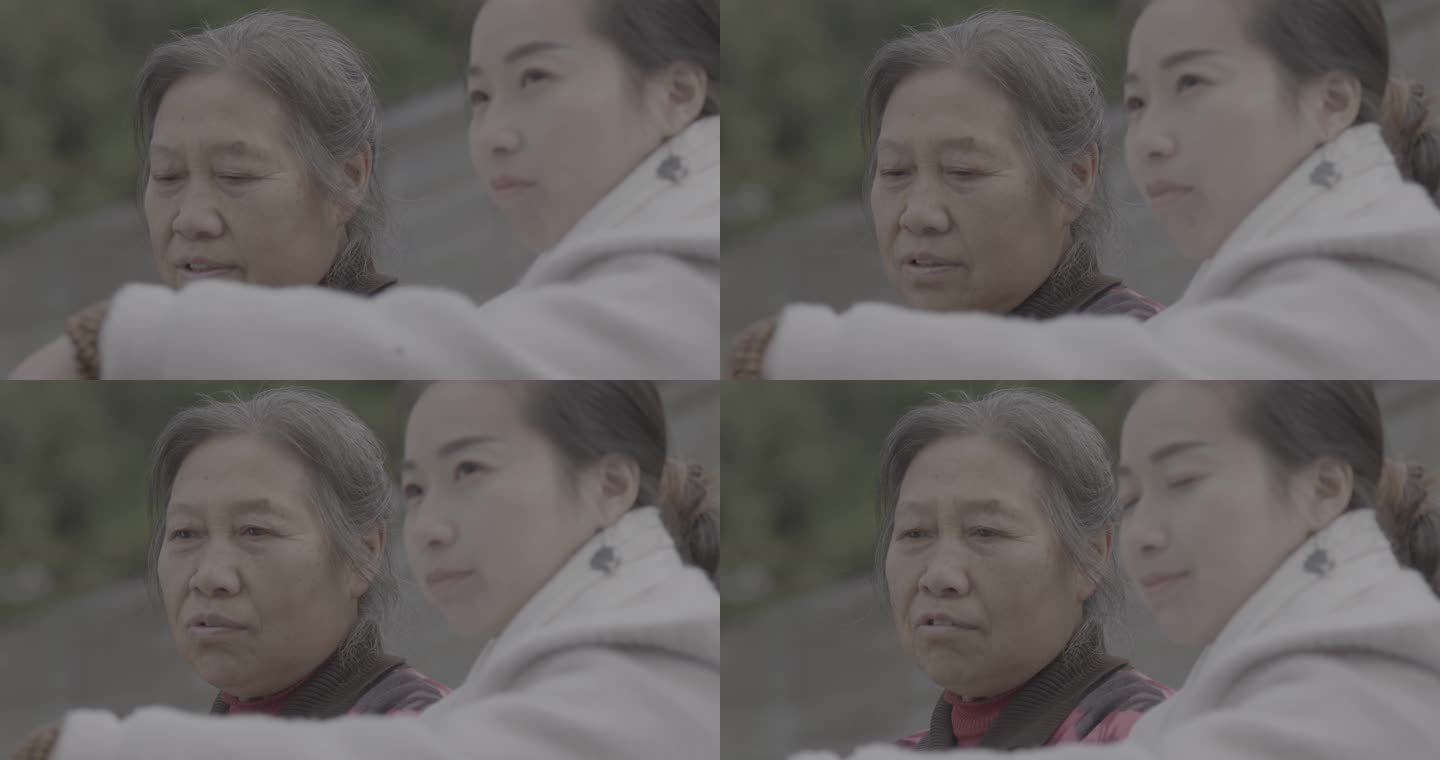 【4K灰度】农村母女沟通摆龙门阵
