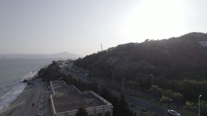 厦门 环岛路 海边 日落 山海步道盼归塔