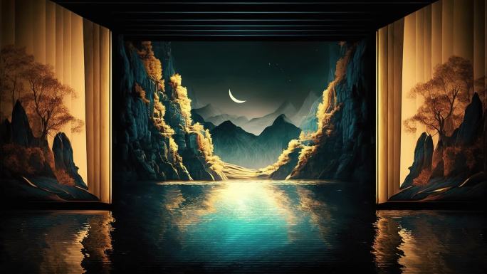 科技场景概念背景