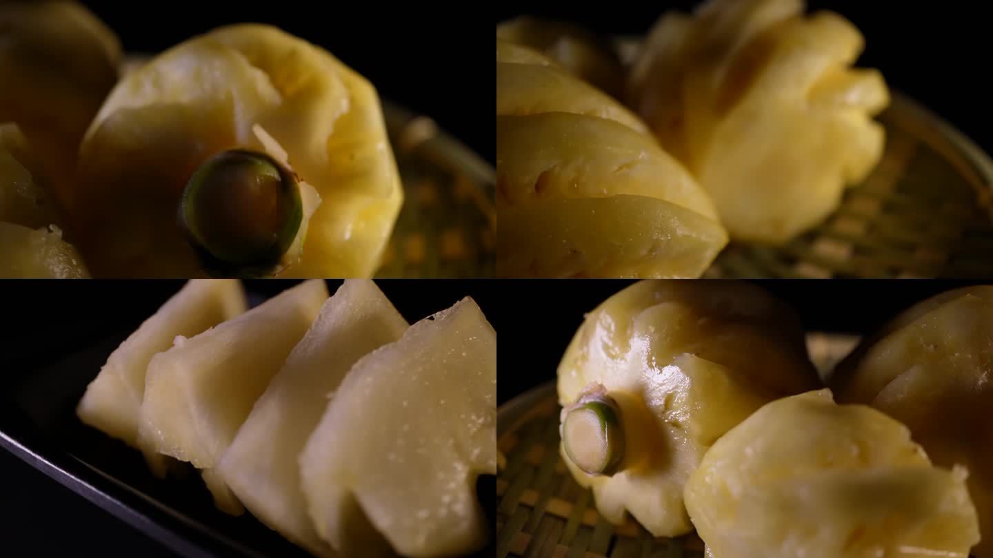 【镜头合集】切开的水果菠萝小菠萝 (1)
