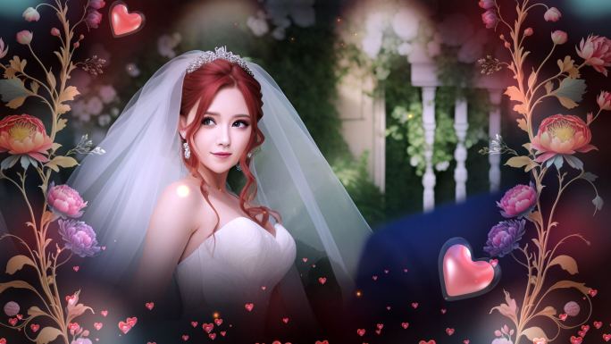 中国风浪漫婚礼模板