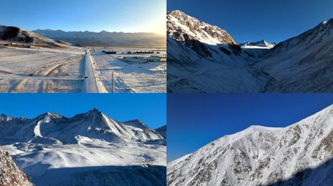 岗什卡雪峰航拍