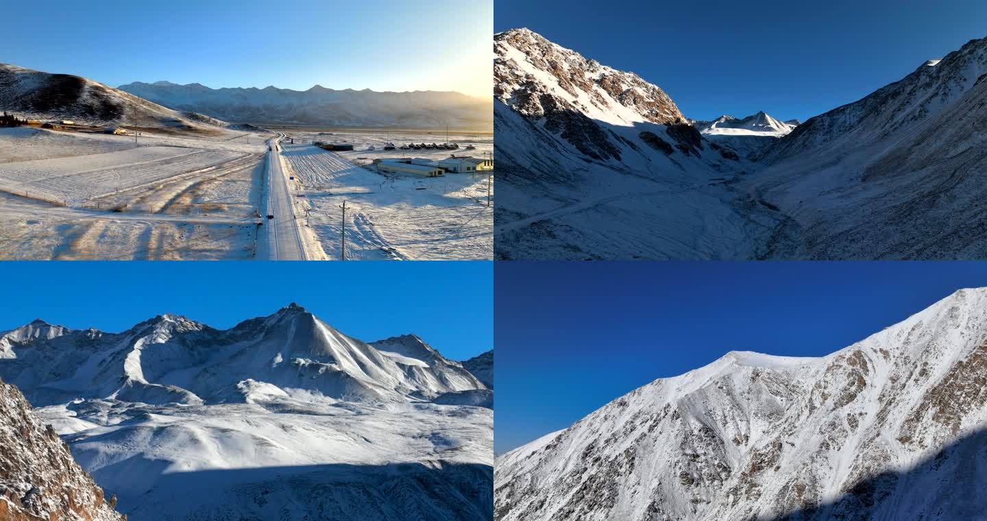 岗什卡雪峰航拍