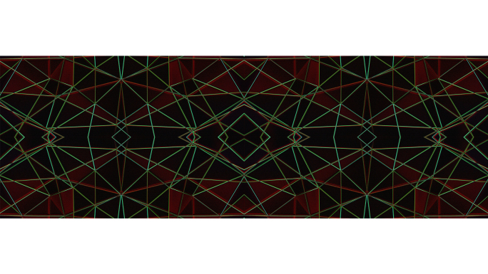 【宽屏时尚背景】红绿线框暗影菱形神秘艺术