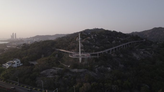 厦门 环岛路 海边 日落 山海步道盼归塔