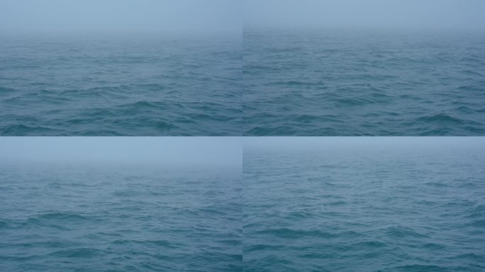 4K正版-阴天平静的海面波浪05