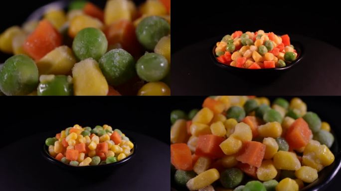 【镜头合集】时蔬蔬菜粒豌豆玉米胡萝(2)