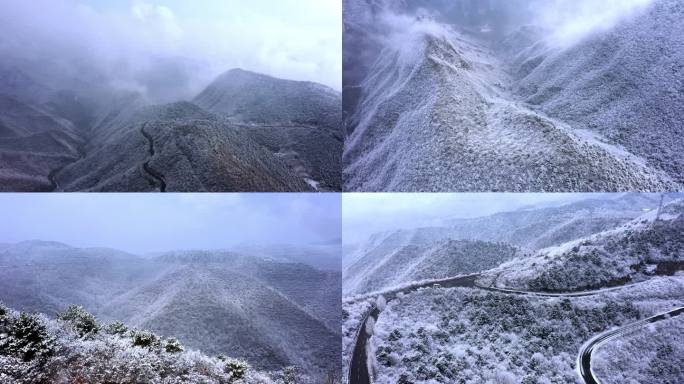 太行山雾凇4K航拍