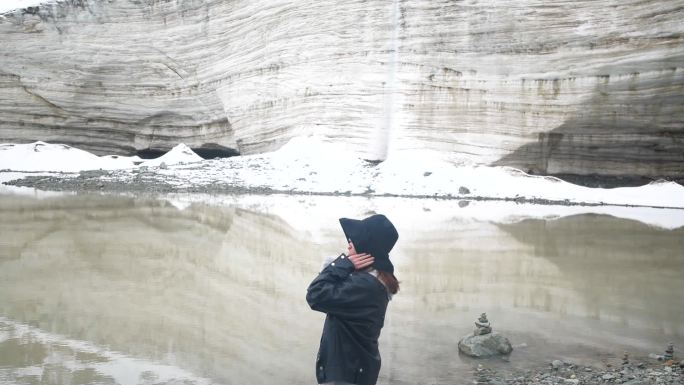 意境 诗意 写意  雪景下雪 雪空镜头