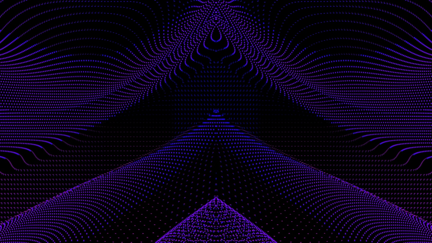 【4K时尚背景】暗紫光点VJ视觉光线冰屏