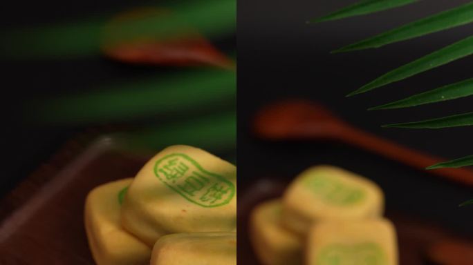 4K美食零食特产农产品静物拍摄绿豆饼