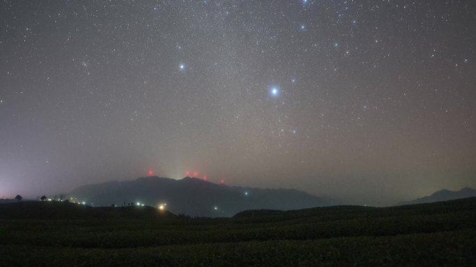 木耳山冬季银河与星轨