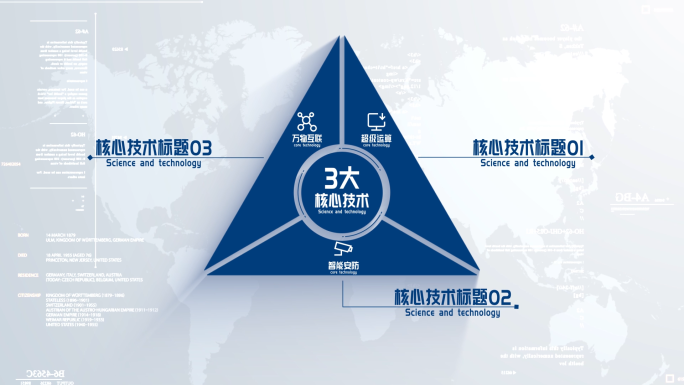 【3】深蓝色企业功能模块分类演示