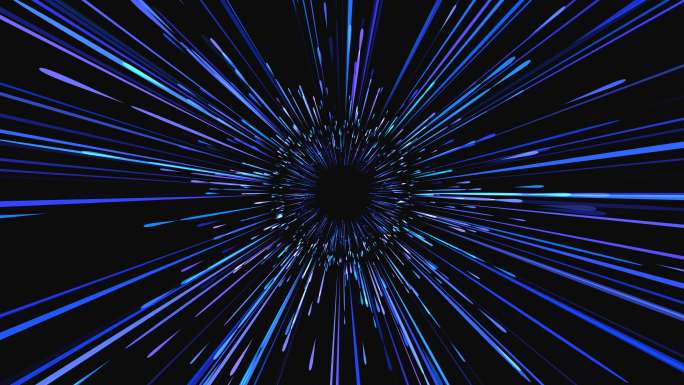 蓝色隧道光束粒子