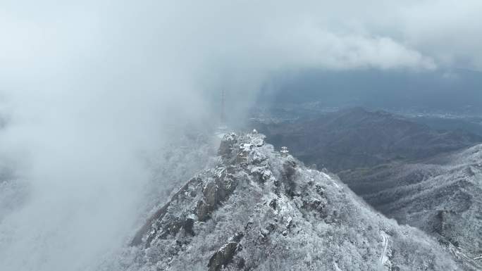 羊角尖雪景