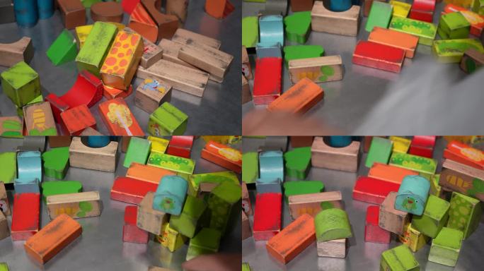 【镜头合集】早教搭积木育儿玩耍玩具(1)