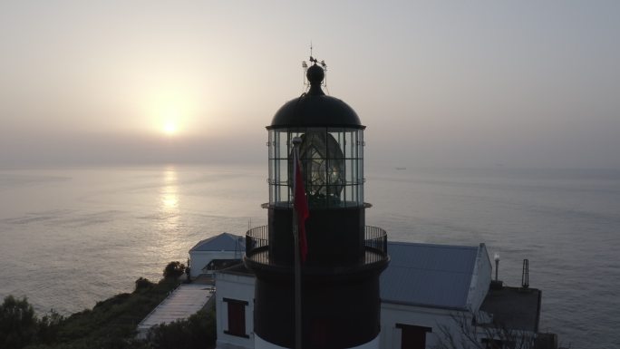 花鸟岛灯塔 夕阳