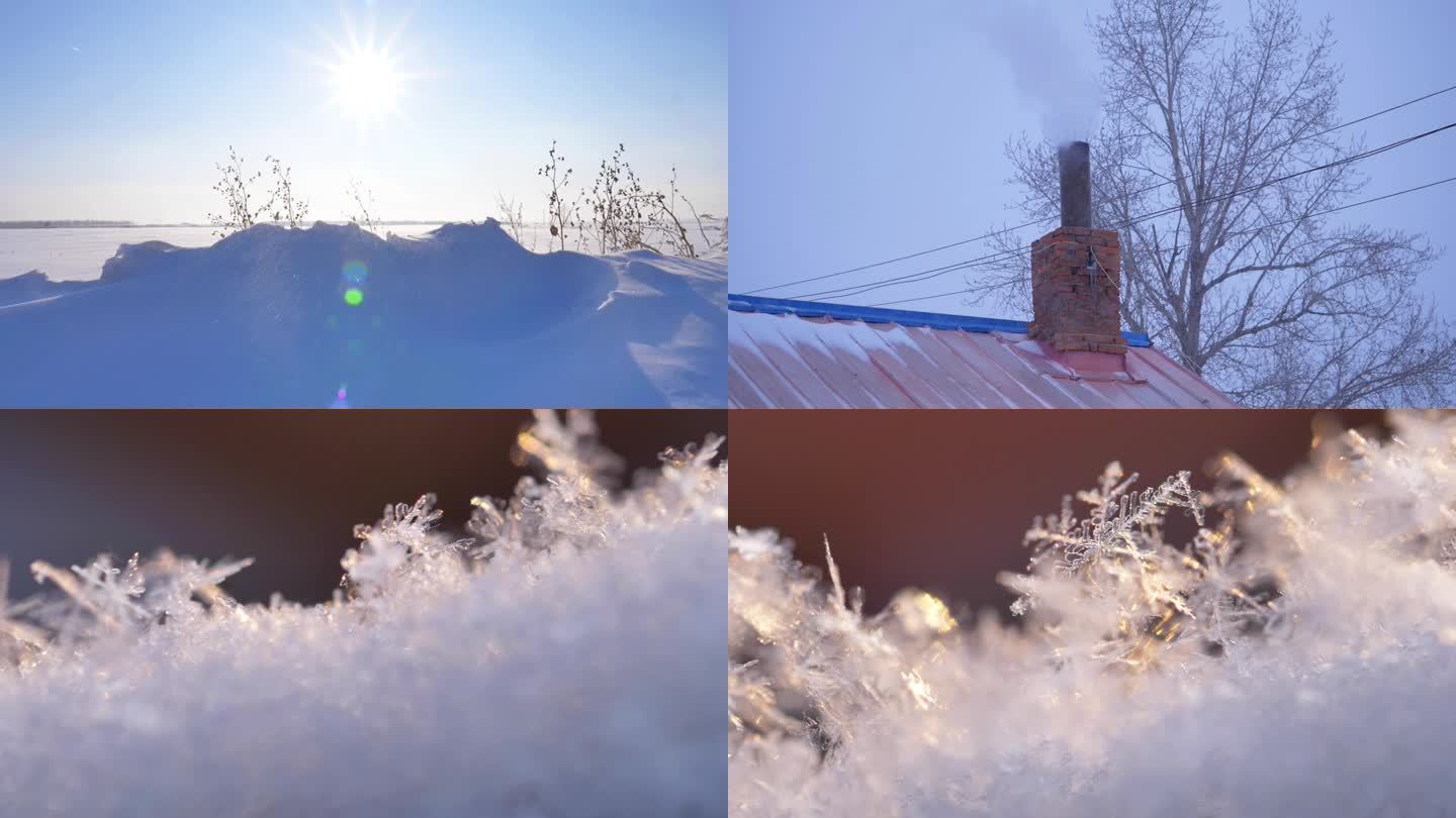 雪花 雪景 冬天下雪 雪