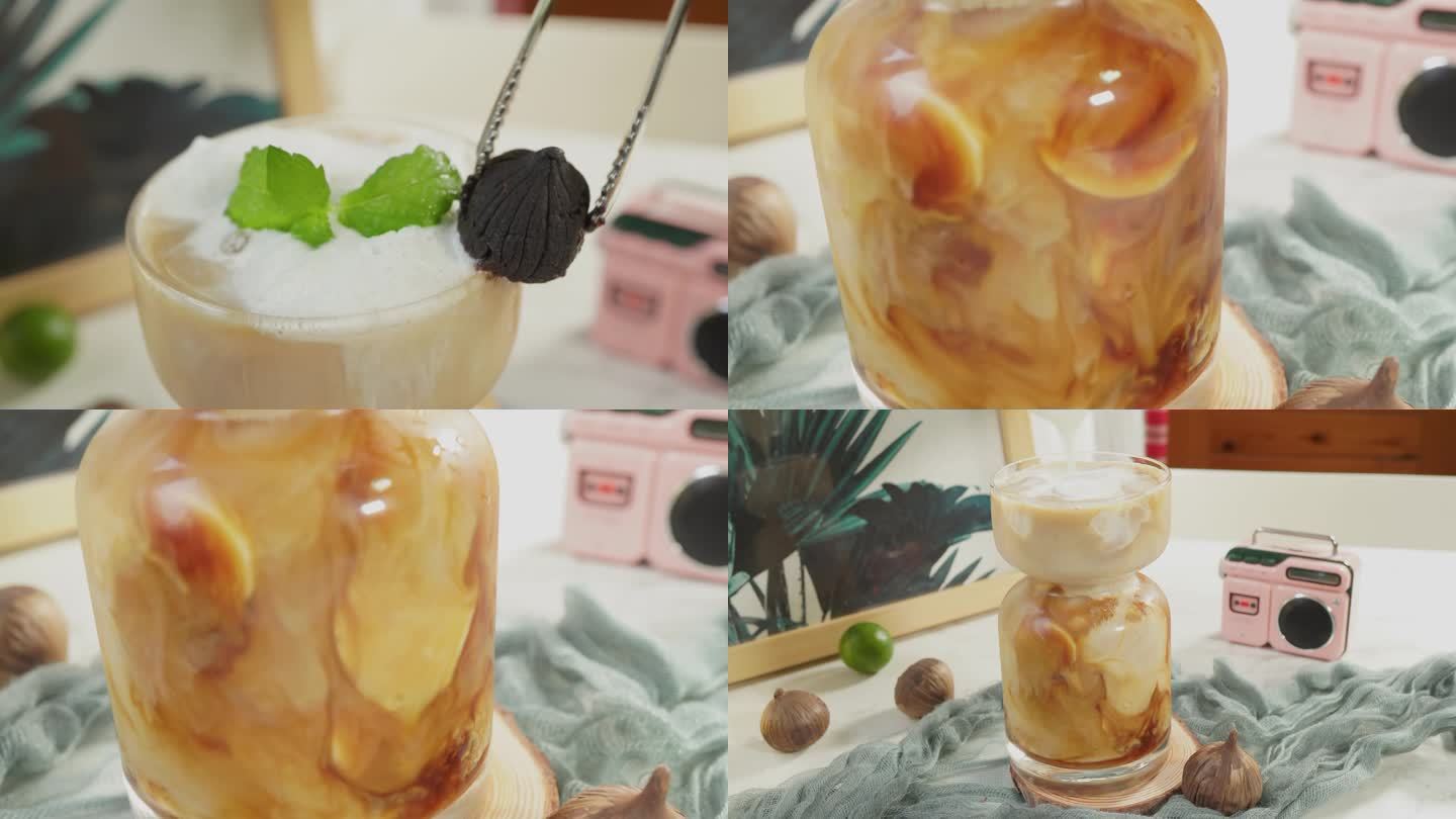 【镜头合集】冰咖啡冰美式摩卡拿铁 (2)