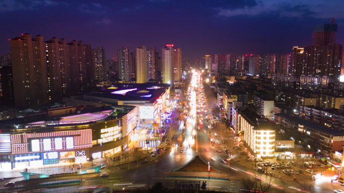 世纪港湾夜景航拍延时2