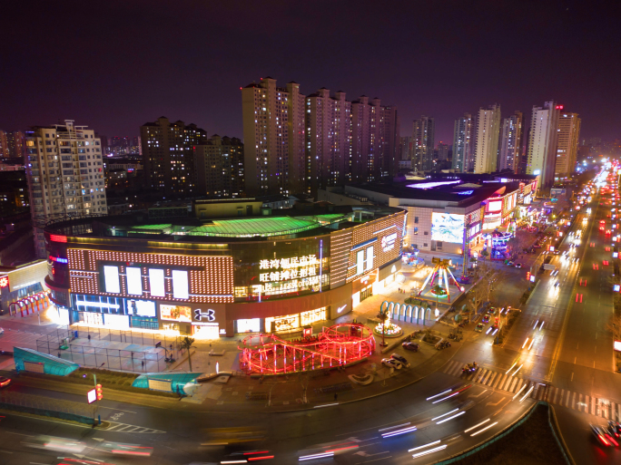 世纪港湾夜景航拍延时2