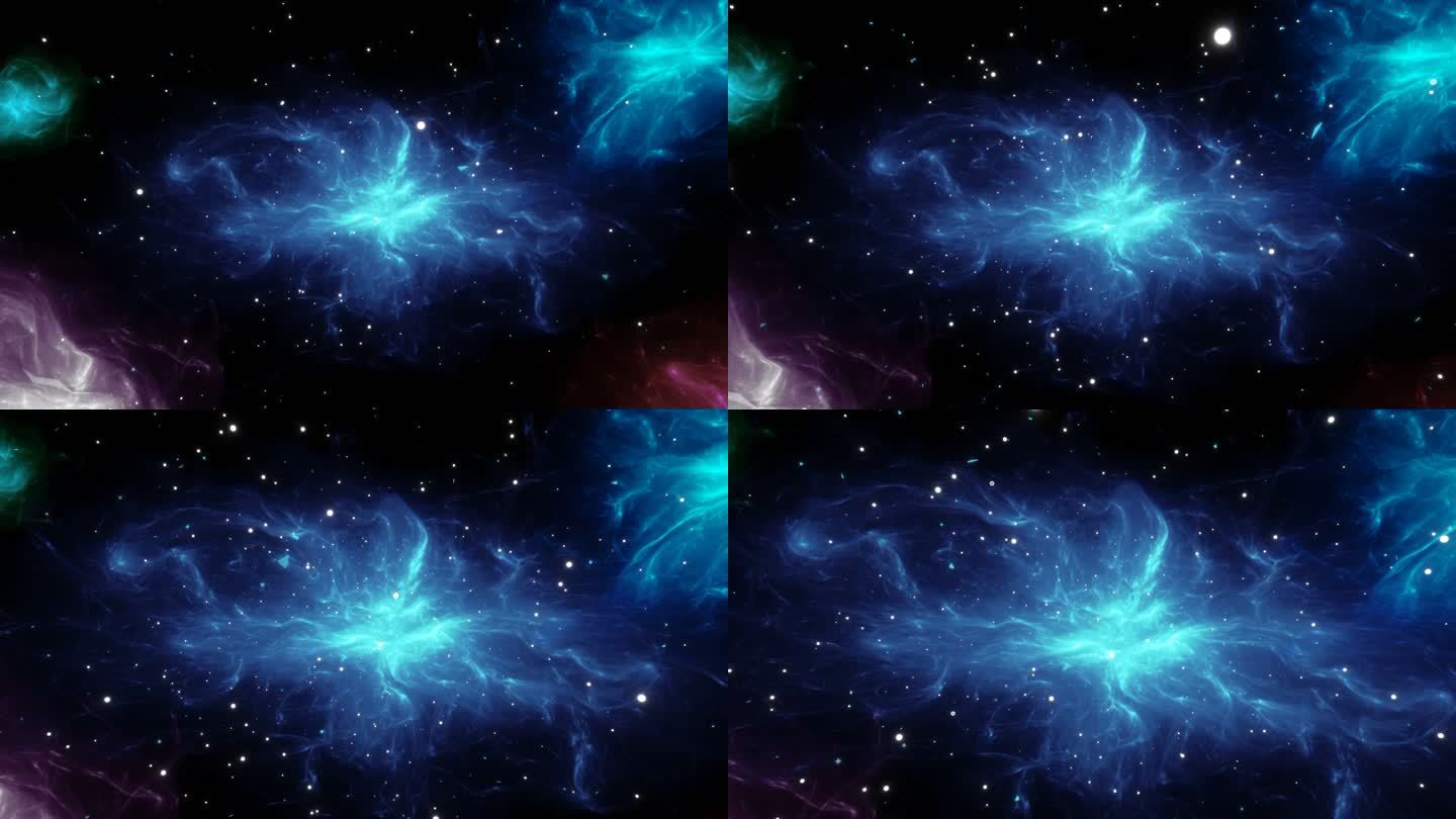 宇宙银河星云星空星河粒子-带透明通道