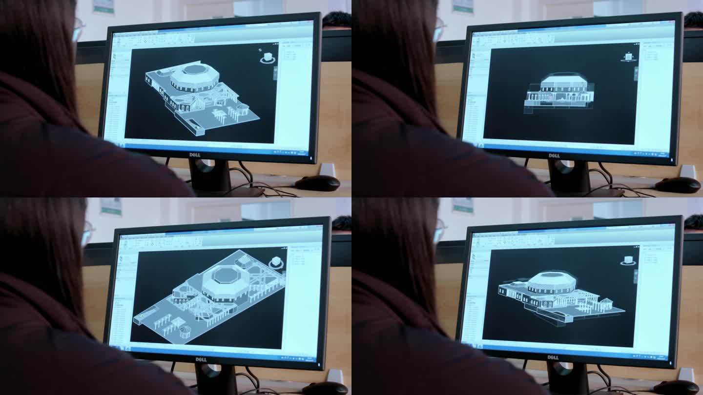美女学习建模3Dmax建筑动画