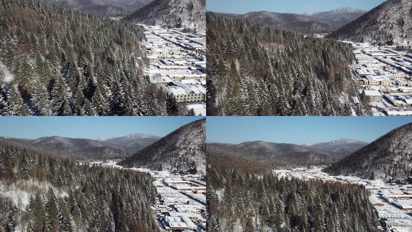 雪乡 雪谷 雪景