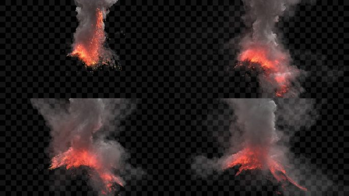 火山喷发2_8（有Alpha通道）