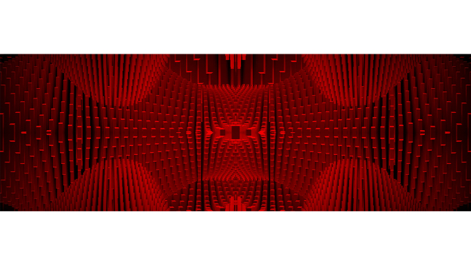 【宽屏时尚背景】黑红韵律矩阵方块光影艺术
