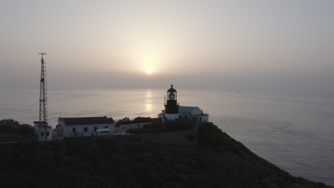 花鸟岛灯塔 夕阳