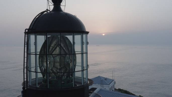 花鸟岛灯塔 夕阳