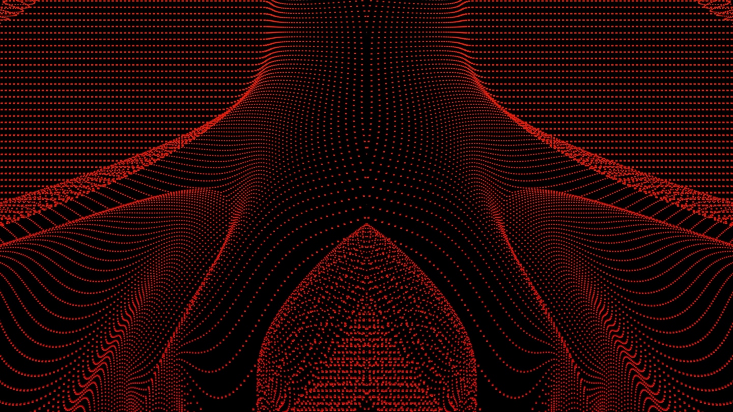 【4K时尚背景】黑红粒子曲线VJ视觉线条