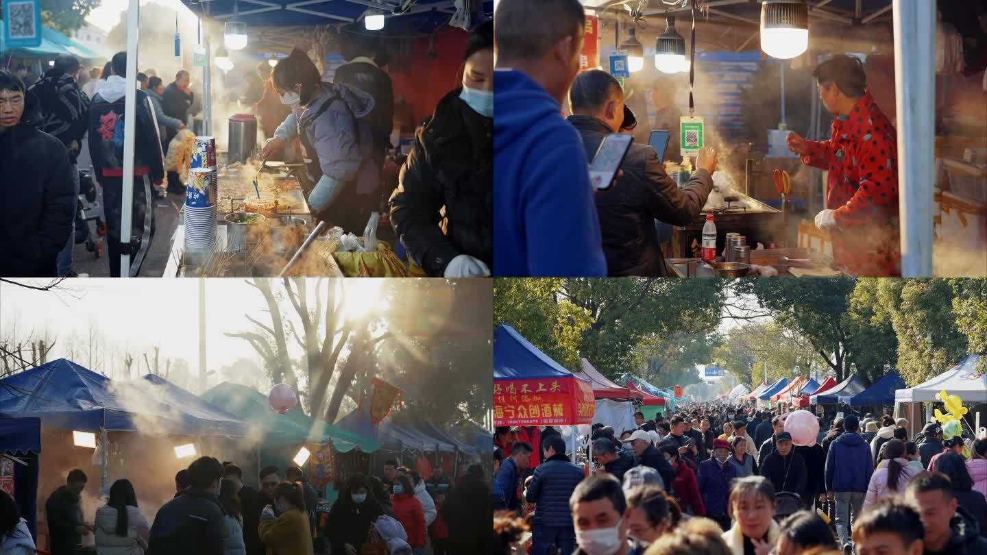 赶集小吃美食人流