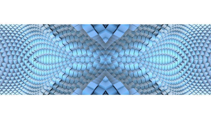 【宽屏时尚背景】蓝色方块幻化空间矩阵光晕