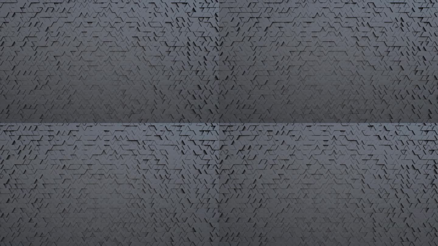 黑色三角形 背景墙 循环动画 4K