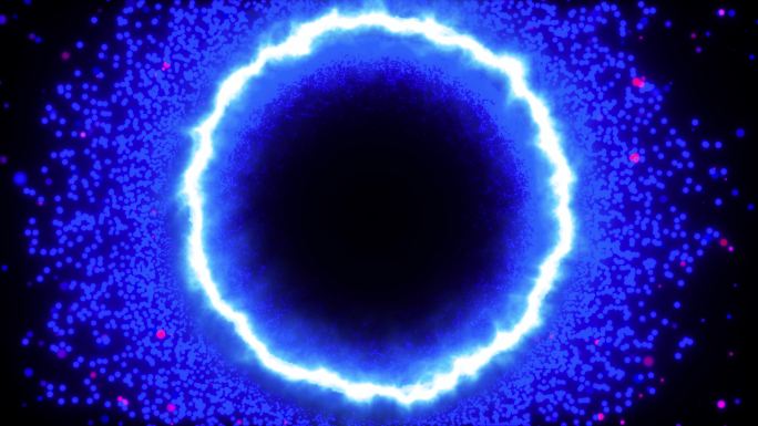 【4K】粒子光圈黑洞漩涡能量光效